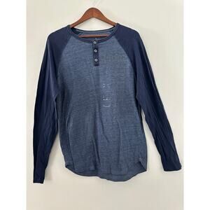 Express Men's Baseball Henley Shirt sz Medium
